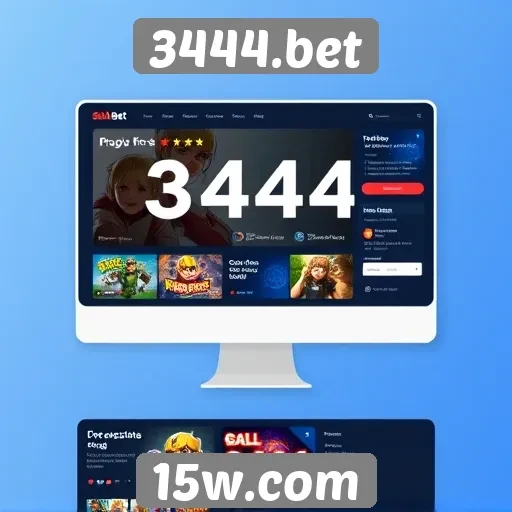 Interface do usuário em 3444.bet é intuitiva
